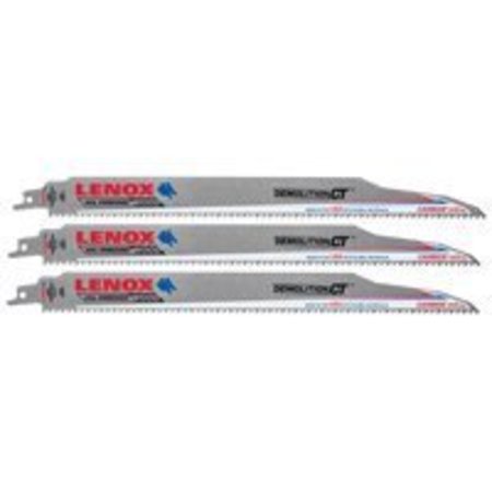 LENOX Lenox 2058827 Reciprocating Saw Blade, 6 TPI, Carbide Cutting Edge 2058827